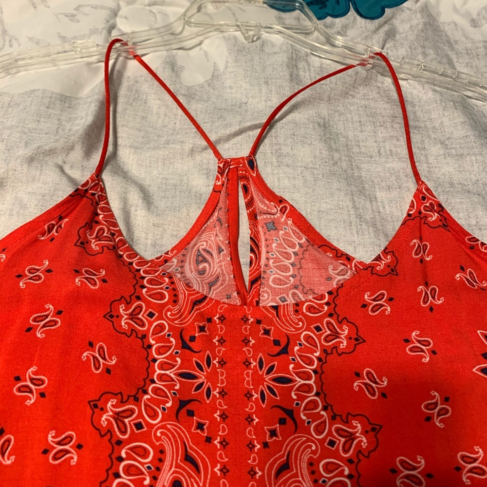 No Boundries Woven cami/ red bandana/ NWT/XXL